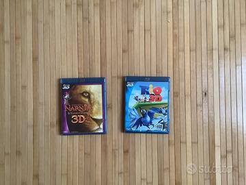 DVD 3D film Rio e Le cronache di Narnia