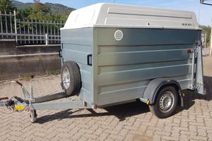 Rimorchio Cresci PT6F con coperchio e rampa carico