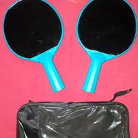Set da Ping Pong completo di palline e sacca NUOVO
