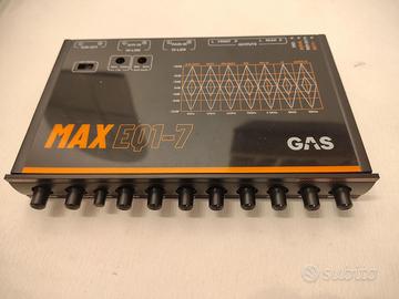 Equalizzatore GAS EQ1-7 7 bande analogico 1/2 din