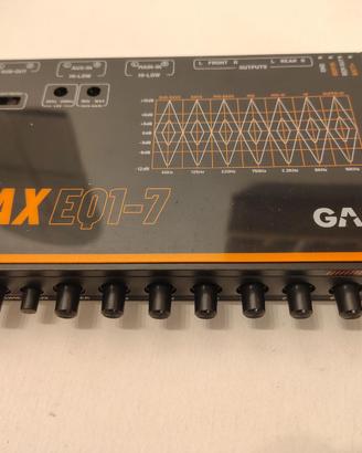 Equalizzatore GAS EQ1-7 7 bande analogico 1/2 din