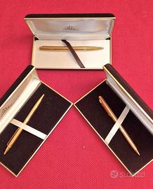 tre penne placcate oro