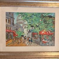 Quadro vintage Parigi Montmartre