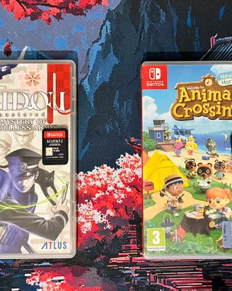 Animal crossing e raidou remastered switch