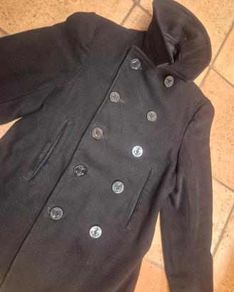 WW2 US Navy PeaCoat 10 Bottoni Militare Caban Army