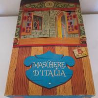 12 Burattini vintage anni '60 con scatola teatrino