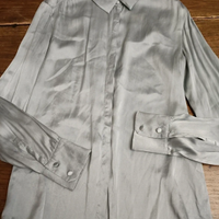 Camicia in seta azzurro polvere Max Mara