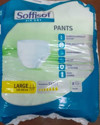 Soffisof Mutandina Assorbente Incontinenti Large