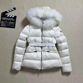 Piumino corto con logo Moncler / Donna / Bianco/ 1