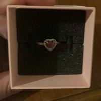 Anello pandora cuore rosa