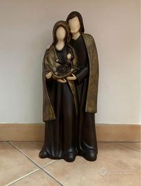 Scultura in ceramica Sacra Famiglia