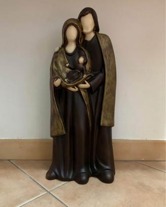 Scultura in ceramica Sacra Famiglia