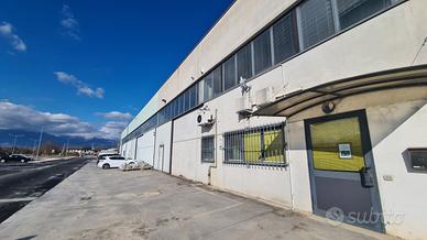 Capannone con soppalco, uffici e area scoperta
