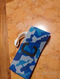 Fascia da capitano camouflage azzurro/blu - Nuova
