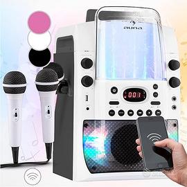 Auna Karaoke Bluetooth, USB, LED, 2 MICROFONI