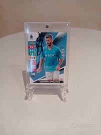 Figurina Panini  firmata da Leonardo Spinazzola