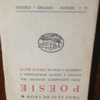 Poesie De Leon bibl. Sansoniana commento Macrì
