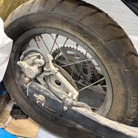 Transalp custom da terminare con gomme seminuove