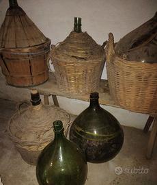 Damigiane e fiaschi antichi
