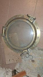 Oblò navale marino in ottone con vetro