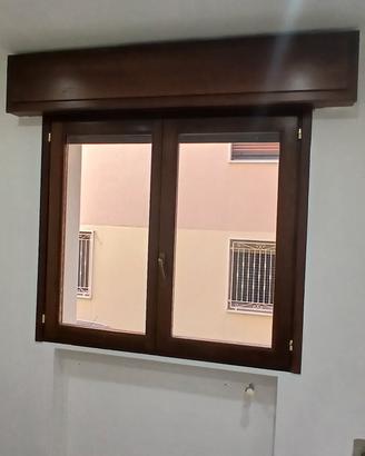 finestre in legno con vetro camera e cassonetti e 