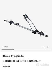 4 portabici Thule FreeRide  con windbar evo 127cm