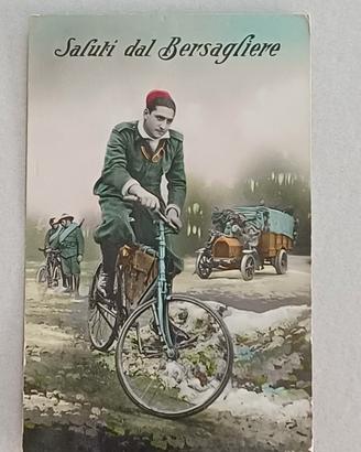 Cartolina Storica Bersagliere Ciclista 1932