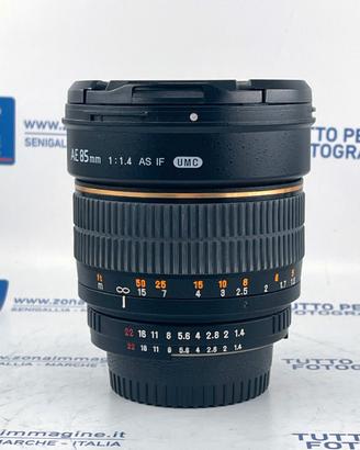 SAMYANG 85 mm f1.4 PER NIKON + GARANZIA USATO