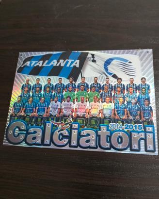 cartolina metallizzata Atalanta 2014/2015