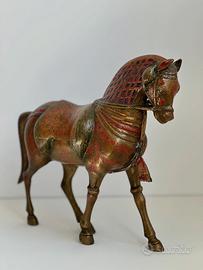 Scultura cavallo in bronzo