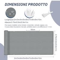 Telo oscurante sole e pioggia 8 metri
