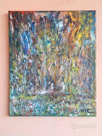 Quadro Scacciapensieri acrilico/tempera 24x30 cm