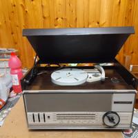 radio a valvole con giradischi (funzionante)