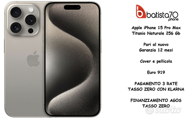 Apple iPhone 15 Pro Max Titanium 256 Gb
