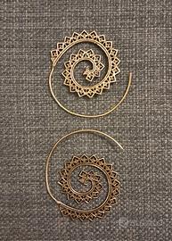 Orecchini a Spirale Dorate