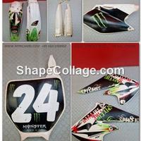 KIT PLASTICHE KAWASAKI KXF 250 2004 2003 KX F 2005