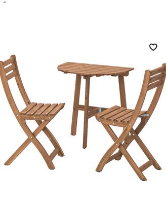 Tavolo ikea in acacia da esterno