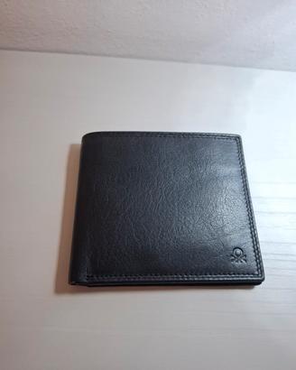 PORTAFOGLIO UOMO NERO BENETTON 