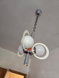 Lampada Stilnovo anni '60 rossa