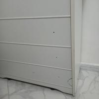 lettino pieghevole con mobiletto e materassino 