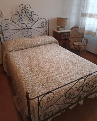 letto stile country 215*134 con rete e materasso