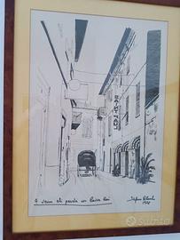 Quadro Stefano Colombo Novi Ligure originale dedic