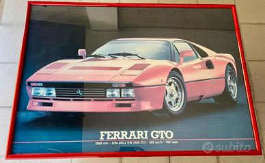 Ferrari 288 GTO poster originale 1987