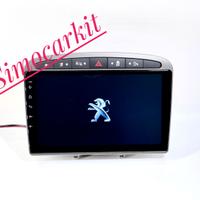 Autoradio car tablet android 12 per peugeot 308