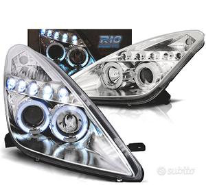 FARI PER TOYOTA CELICA T23 99-05 LED OCCHI ANGEL C