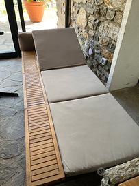 Coppia Lettini da giardino o terrazzo