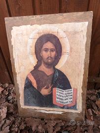 Stampa su legno di Cristo 