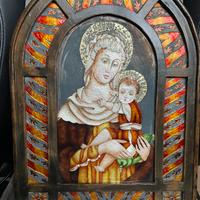 Icona Arte sacra Madonna in Argento