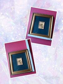 QUADRETTI SEGNI ZODIACALI - SERIGRAFIE FOGLIA DOR0