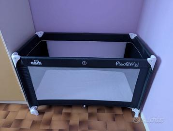 Lettino campeggio/trasportabile nero, CAM Pisolino